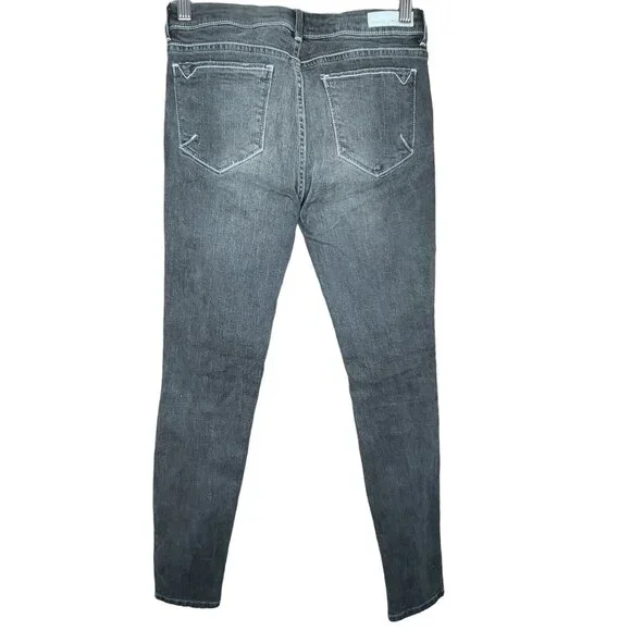 Sneak Peek Jeans Womens Size 5 Faded Black Whisker Wash Skinny Distressed Casual - Picture 2 of 12